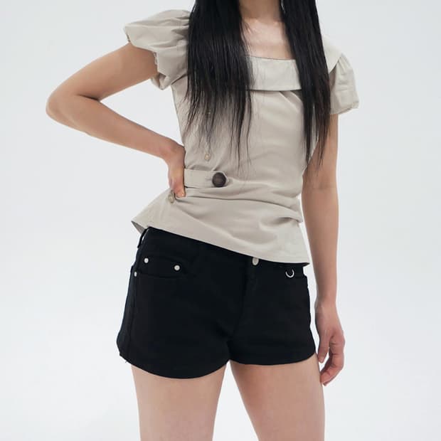 베이비랩 클로버 블라우스 애쉬베이지