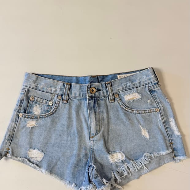 랙앤본 Rag & Bone 데님 숏팬츠 26인치 정가 36만원대 디테일이