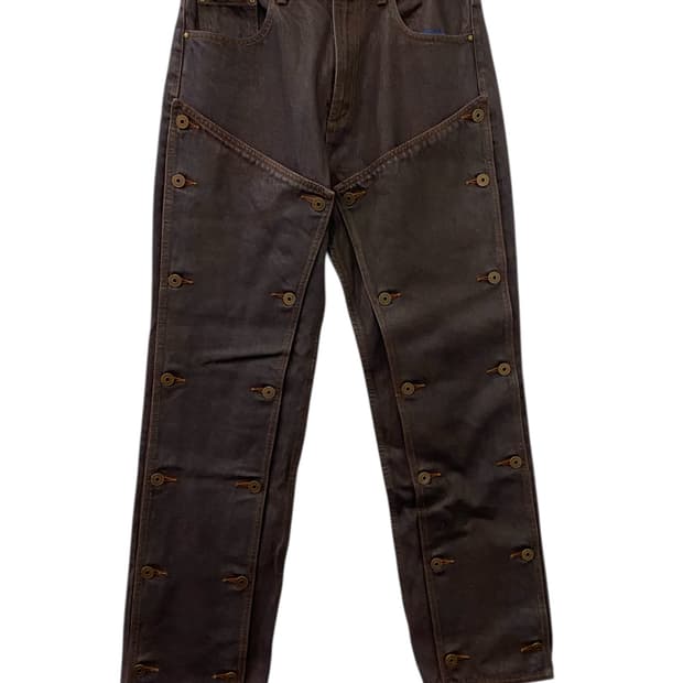 와이프로젝트 스냅 패턴 데님팬츠(31)