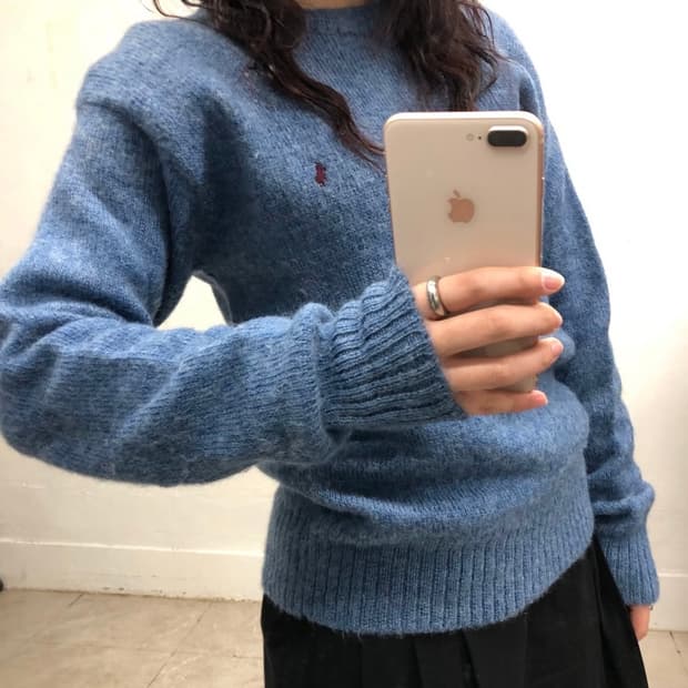 폴로 울100 니트