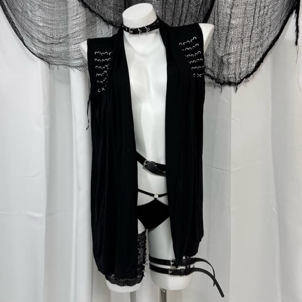 corset vest cardigan