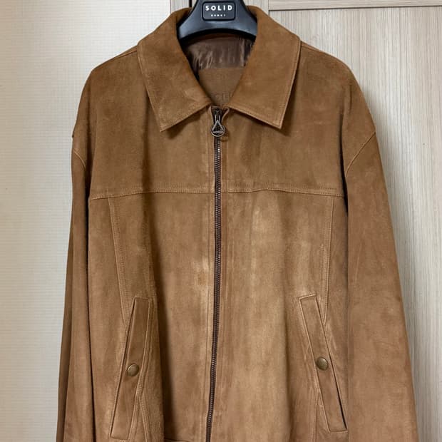 (새상품) 24FW 솔리드옴므 카멜 스웨이드 자켓 