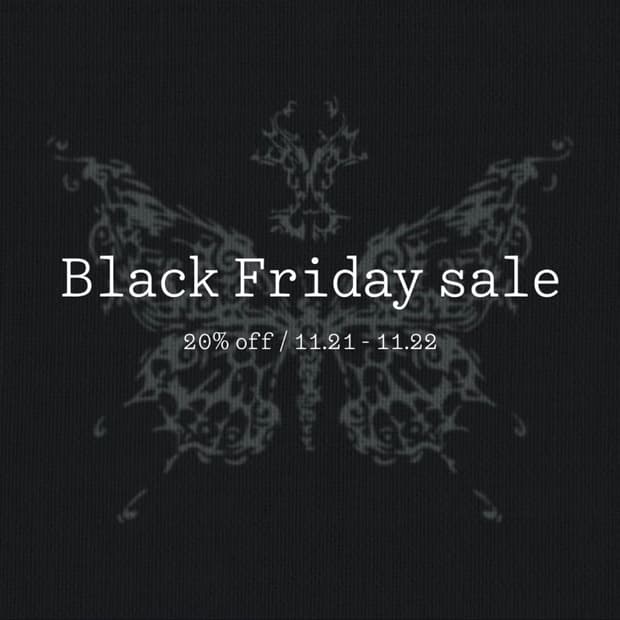 Black Friday 20% Sale