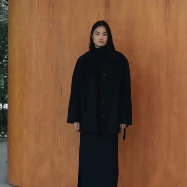 Le17september 르셉템버 레글런 슬리브 하프코트 네이비 36