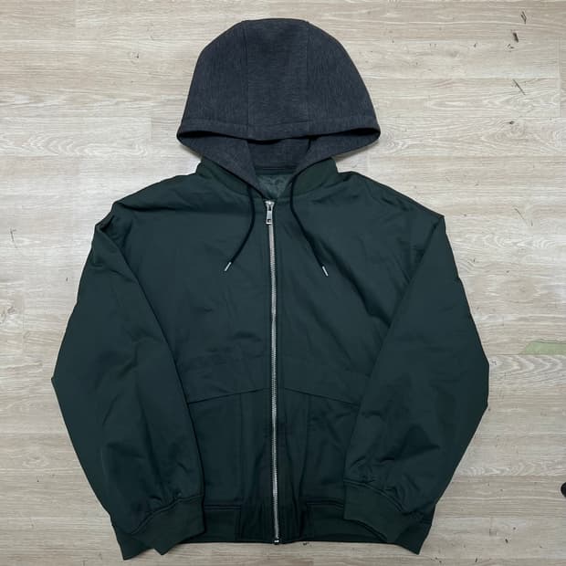 애드호크 후드 레이어링 MA-1 항공점퍼 봄버자켓 [카키] XL/105