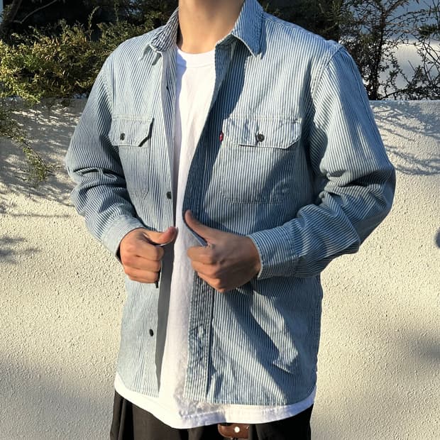 리바이스 스트라이프 셔츠