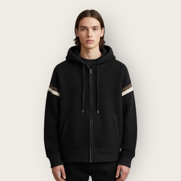 105/ 시스템옴므 23FW 플리스 후디 집업