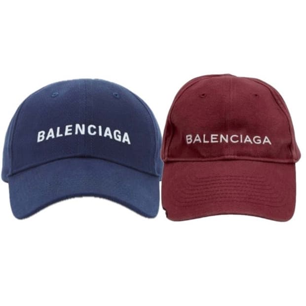 (구매)(59L) 발렌시아가 로고 캡 네이비, 버건디