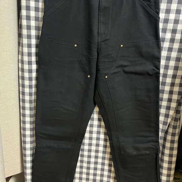 칼하트 WIP 더블니 블랙 34x32