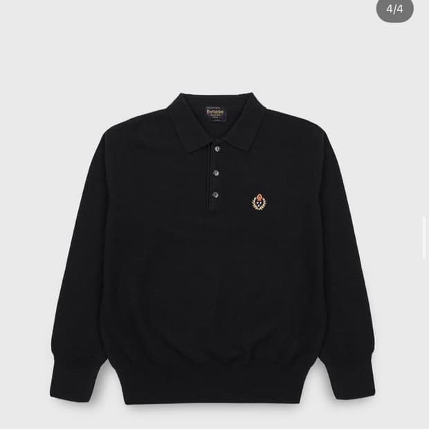 헤리티지플로스 울폴로니트 블랙 S