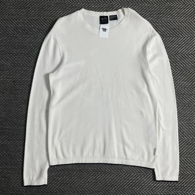 아르마니 아카이브 빅로고 박시핏 니트o 3446