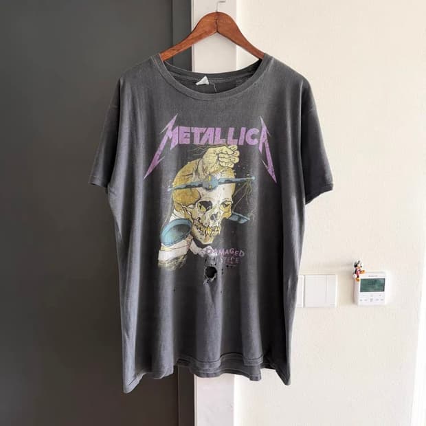 빈티지 80s Metallica 티셔츠