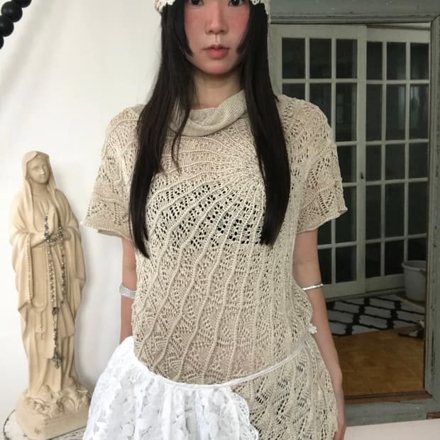 vintage net knit