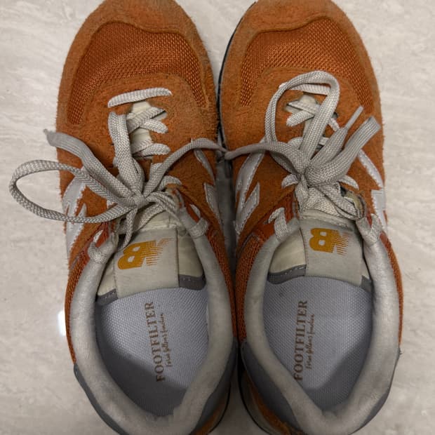 뉴발란스 574 Heritage Orange Burst White 