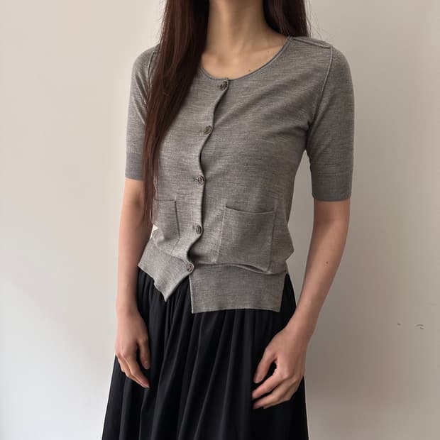 질샌더 jil sander navy 반팔 가디건