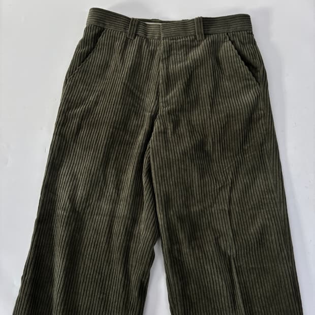 STU 21fw 엠브로이더드 코듀로이 팬츠