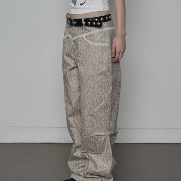 셋업이엑스이 파이톤 팬츠 PYTHON LACE PANTS