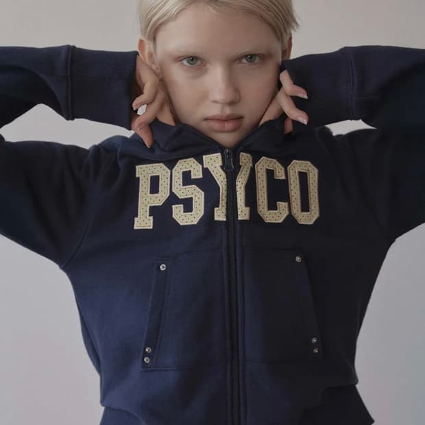 스컬프터 Cottage Zip-Up Hoodie Navy L사이즈