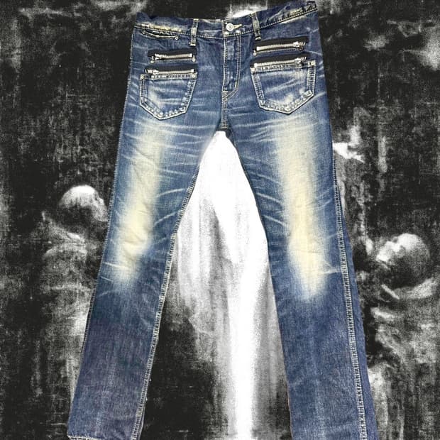 Vkei zipper skinny jeans