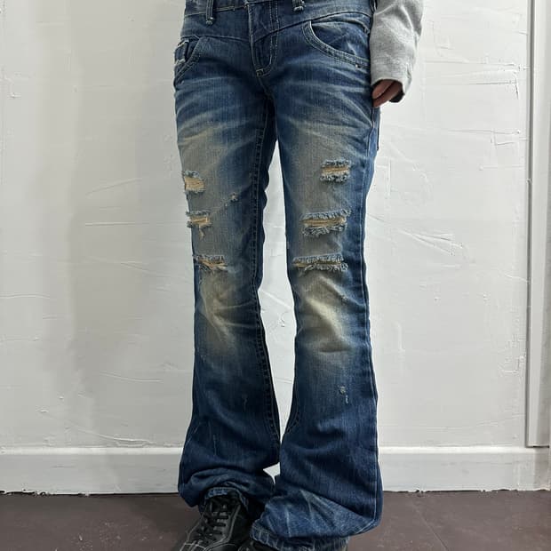 lolita jeans punk denim pants