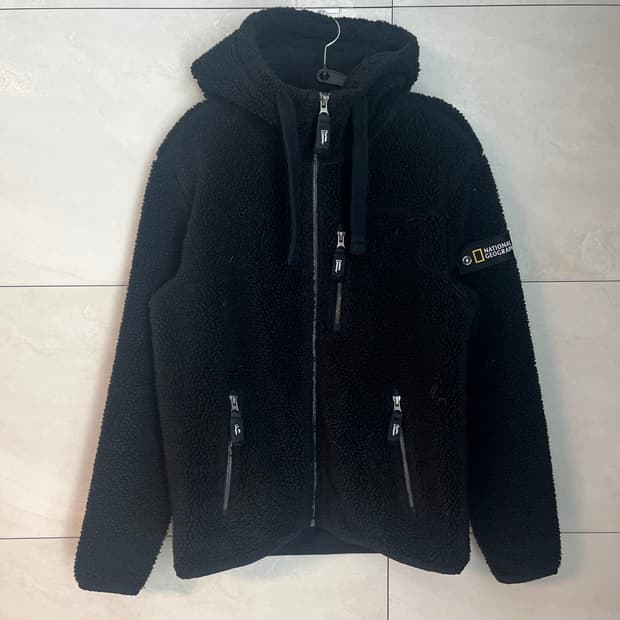 내셔널지오그래픽 뽀글이 후리스 후드집업 [M]