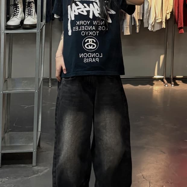 스투시 월드투어 반팔 티셔츠 A3741