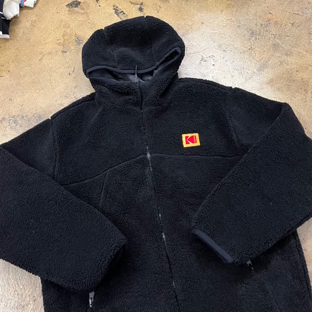 [정품/M] 코닥 블랙 후리스 후드 집업 b14