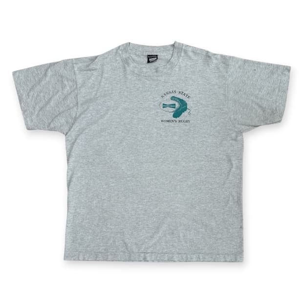 90s 스크린 스타즈 캔사스 스테이트 우먼 럭비 티셔츠