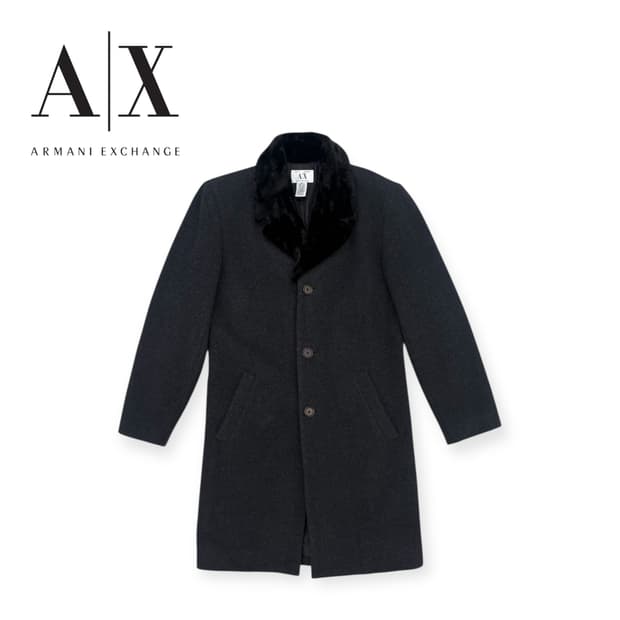 [ 38 ] 아르마니 익스체인지 퍼카라 울 코트