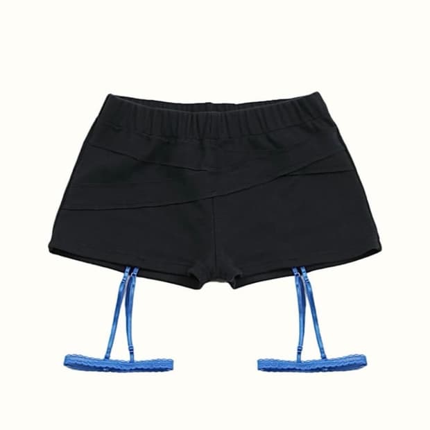 구해요// oshigh 오스하이 가터 쇼츠 네이비
