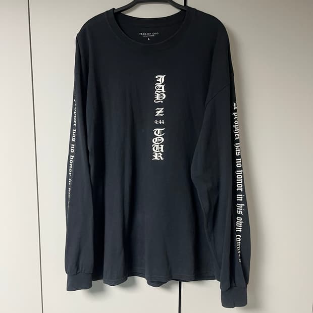 피어오브갓x제이지 머천다이즈 롱슬리브L