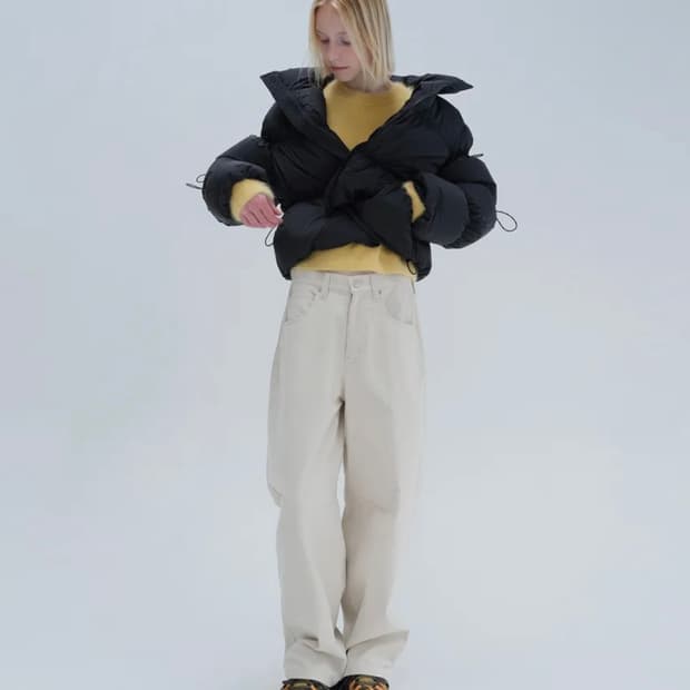 다이애그널 패딩 STOPPER SHORT PADDING (black)