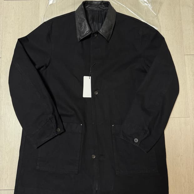 유스 레더카라 데님 하프코트 L 판매합니다