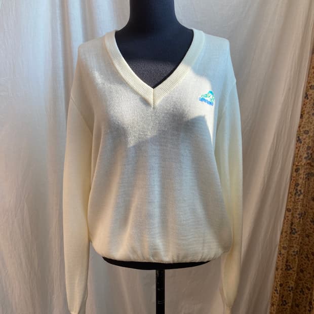 SOLEIL 브이넥 울혼방 니트(L)