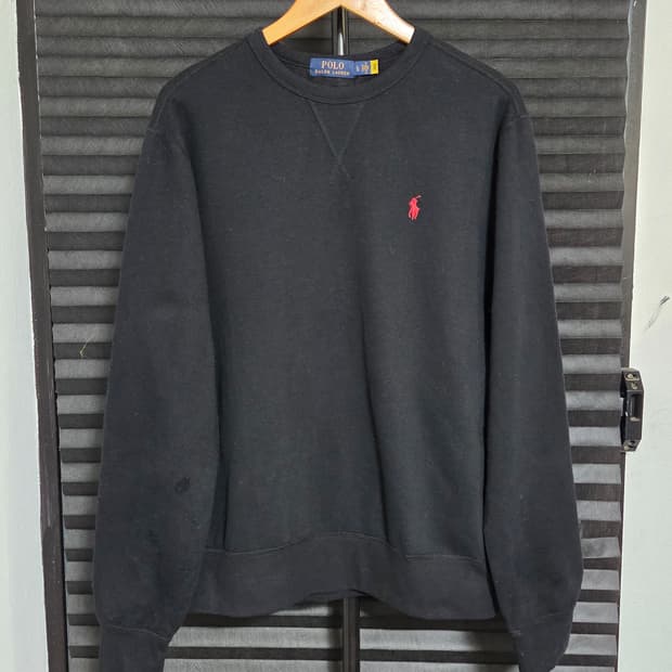 [폴로 랄프로렌] V넥 스티치 베이직 포니 맨투맨 | 00138