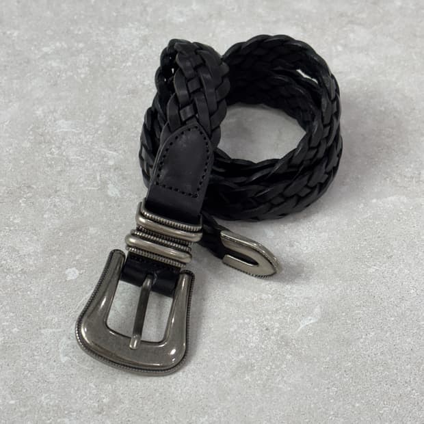 슬릭 메쉬 이태리 카프스킨 소가죽 웨스턴 벨트