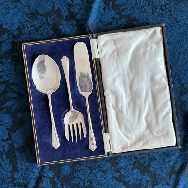 빈티지 실플 서빙세트 