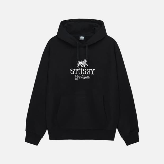 스투시 블랙 후드 XL