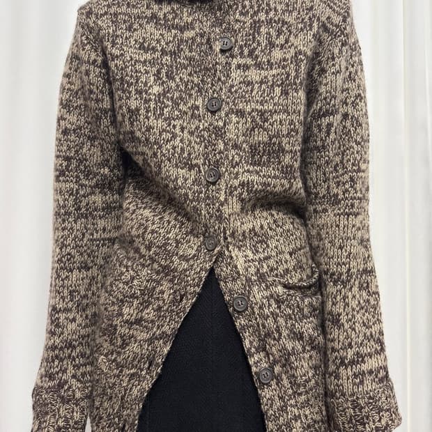 knit button cardigan