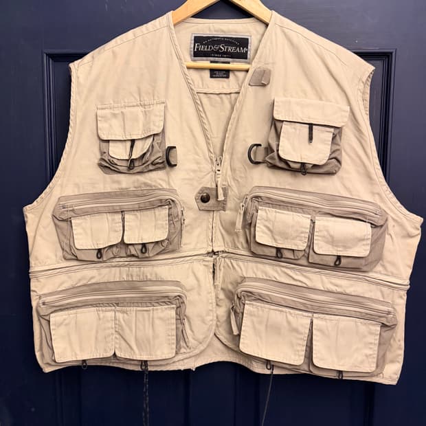 빈티지 피싱 베스트 XXL 사이즈