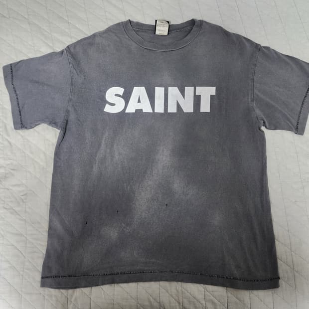 [L] 세인트미카엘 SAINT SNT 서브팝 오마주 티셔츠