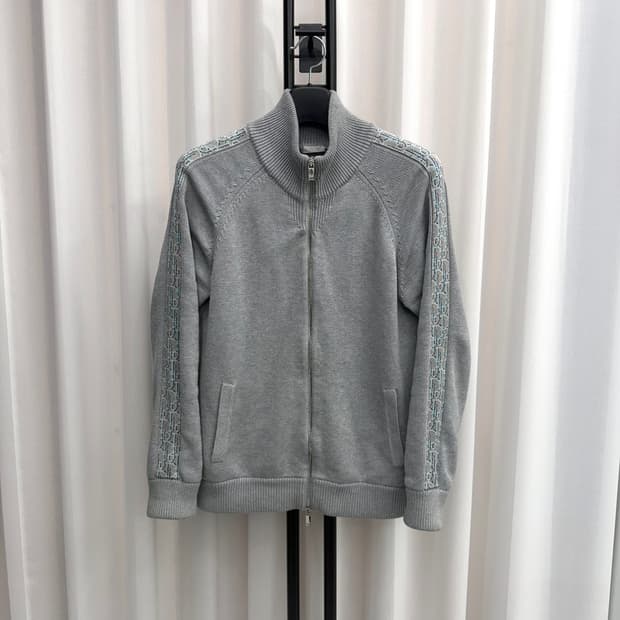 [S] 디올 인서트 사이드라인 집업 그레이