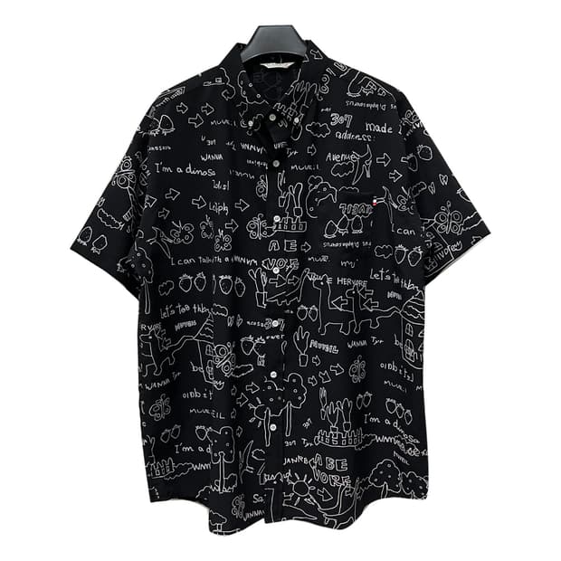VTG 베리 그래픽 반팔 셔츠 3XL
