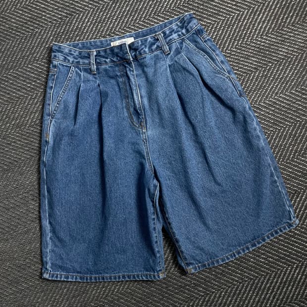 스튜디오 톰보이 데님 하프 버뮤다 팬츠 y 4762