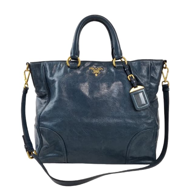 정품 프라다 비텔로 샤인 투웨이백