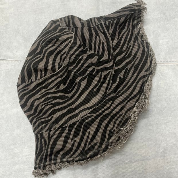 Fringe Zebra Bucket Hat
