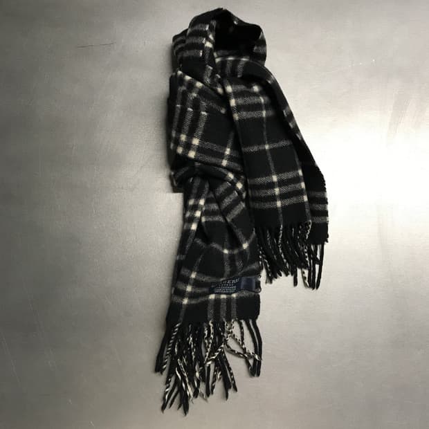 버버리 정품 캐시미어 머플러 블랙 