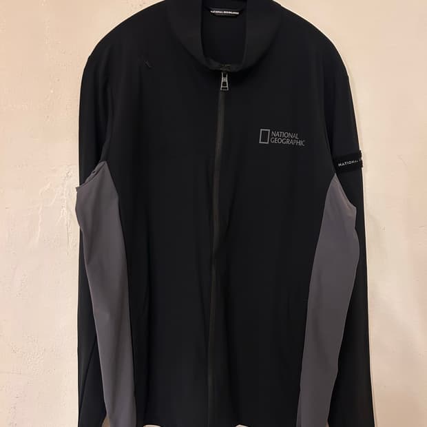 내셔널지오그래픽 집업 자켓 블랙 XL
