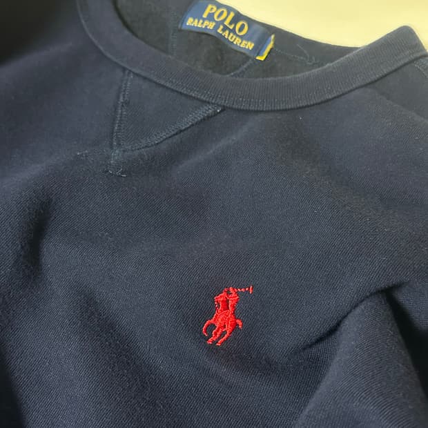 폴로 기모 맨투맨 s 네이비