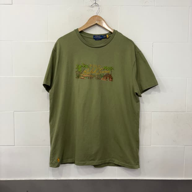 폴로랄프로렌 클래식핏 헤비웨이트 자수 반팔